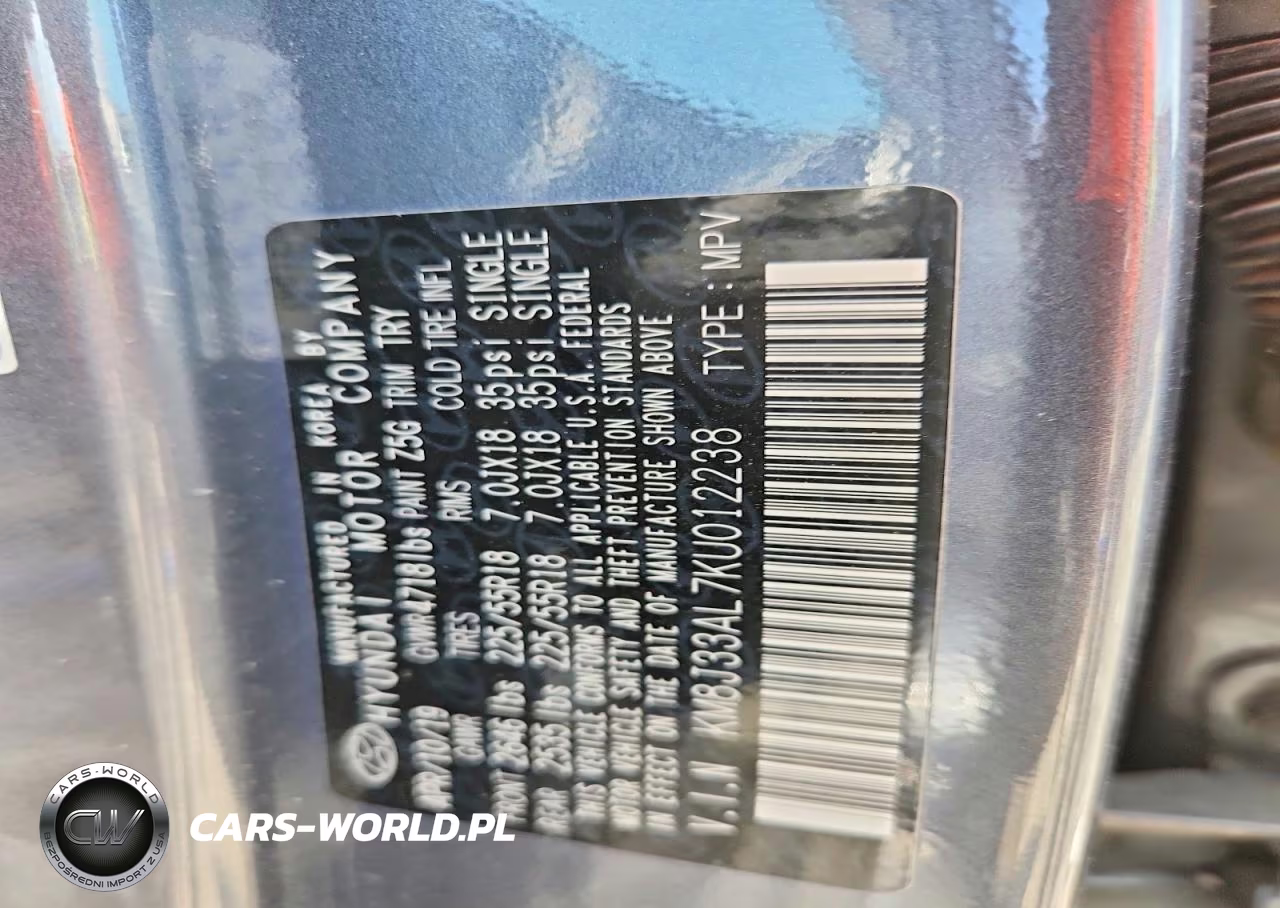 2019 Hyundai Tucson Ultimate VIN:KM8J33AL7KU012238 - 13