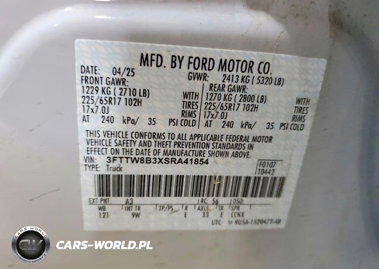 2025 Ford Maverick Xl VIN:3FTTW8B3XSRA41854 - 12