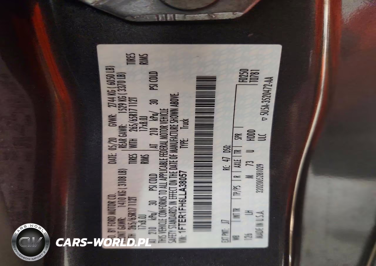 2020 Ford Ranger Xl-Xlt-Lariat VIN:1FTER1FH6LLA38057 - 13
