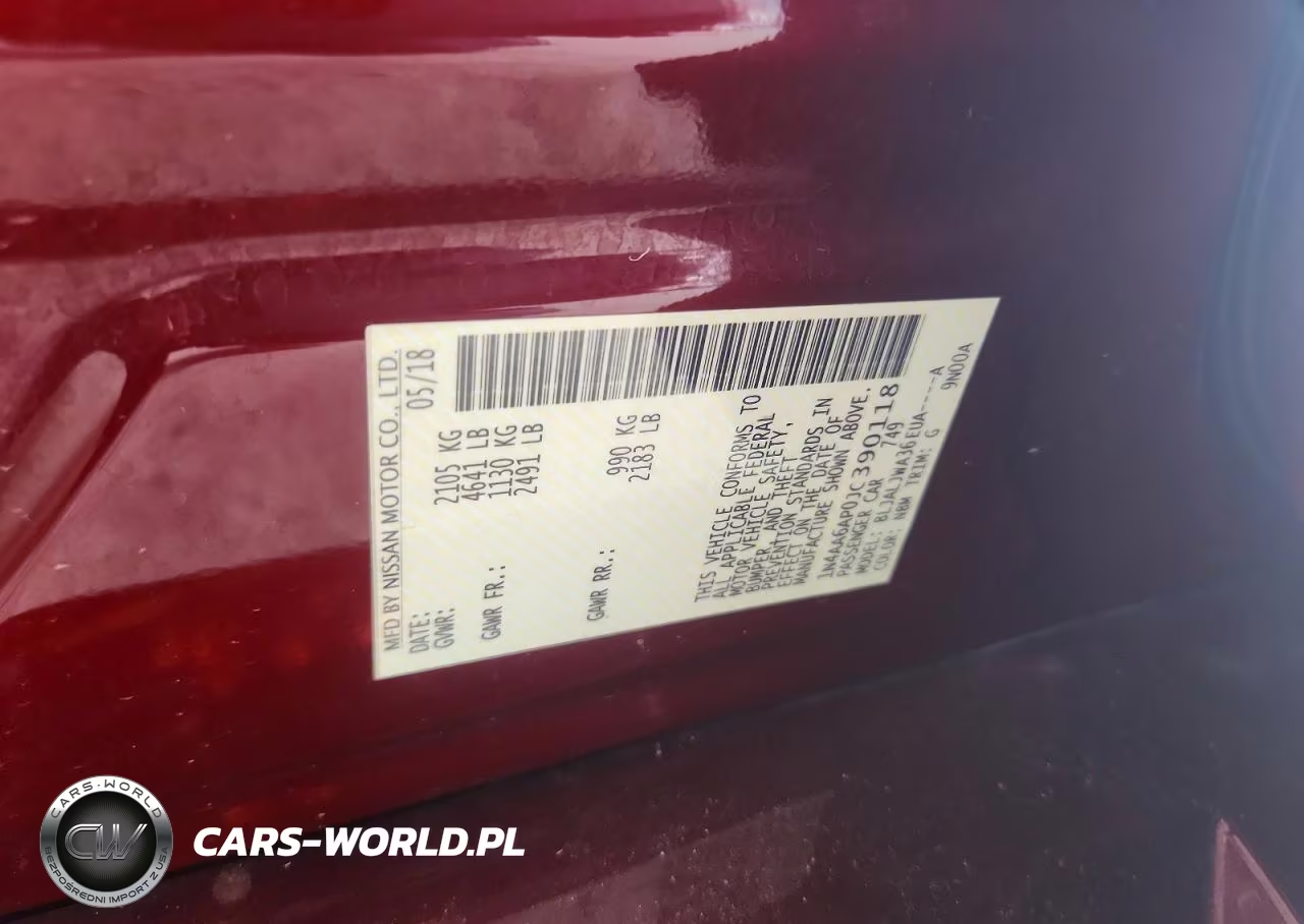 2018 Nissan Maxima 3.5 Sv VIN:1N4AA6AP0JC390118 - 12