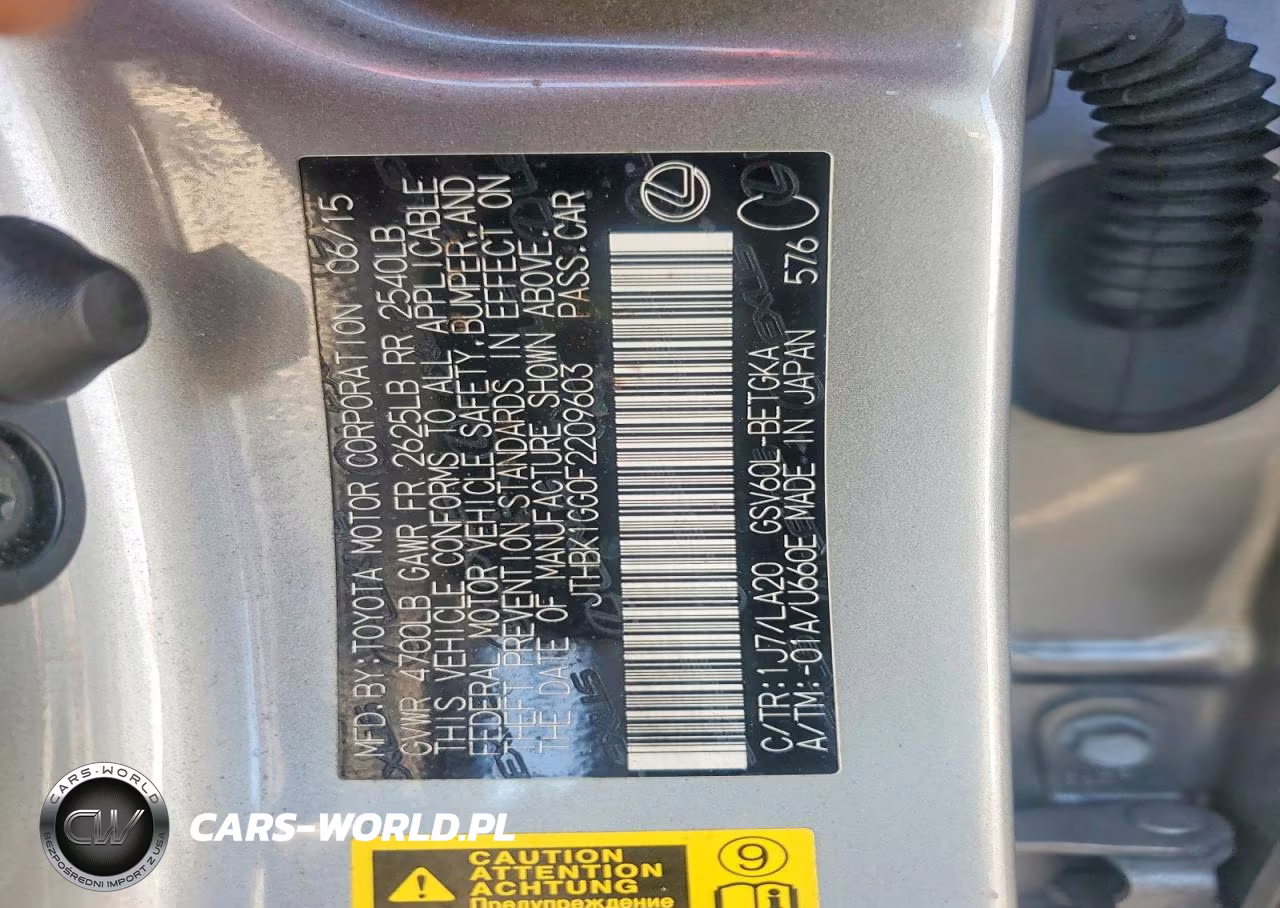 2015 Lexus Es 350 VIN:JTHBK1GG0F2209603 - 13