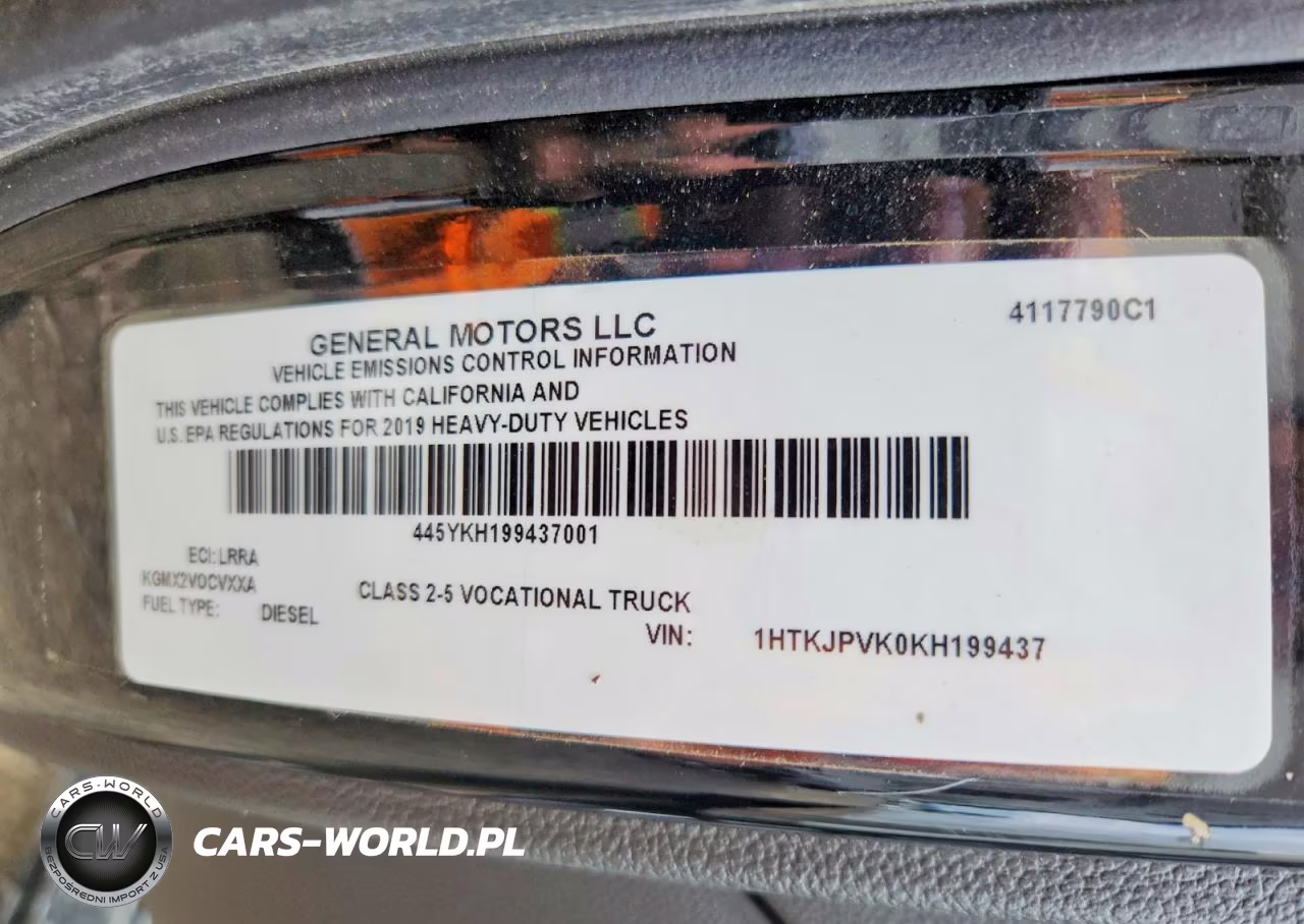 2019 Chevrolet Silverado Medium Duty VIN:1HTKJPVK0KH199437 - 13
