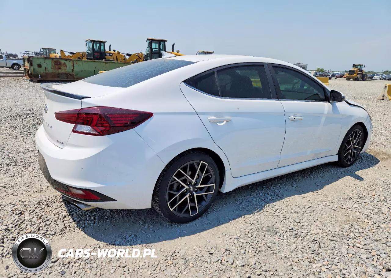 2020 Hyundai Elantra Sport VIN:KMHD04LBXLU992761 - 3