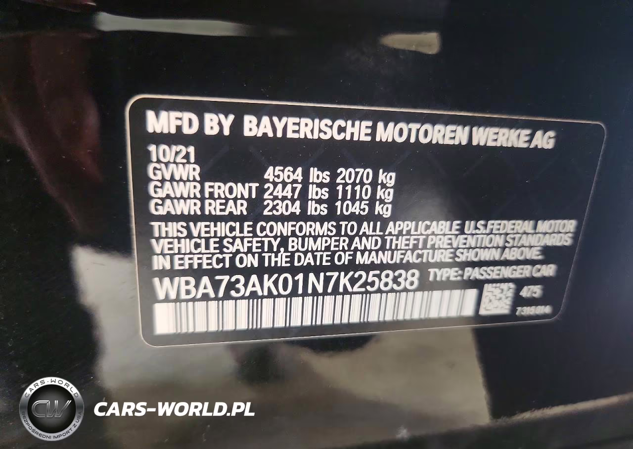 2022 BMW 228 Gran Coupe I xDrive VIN:WBA73AK01N7K25838 - 12