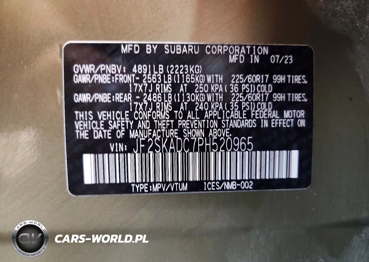 2023 Subaru Forester Premium VIN:JF2SKADC7PH520965 - 12