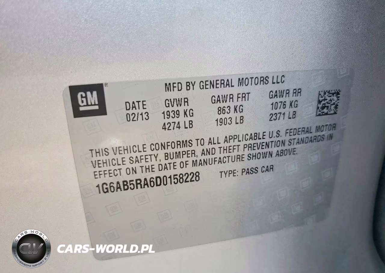 2013 Cadillac Ats Luxury VIN:1G6AB5RA6D0158228 - 12