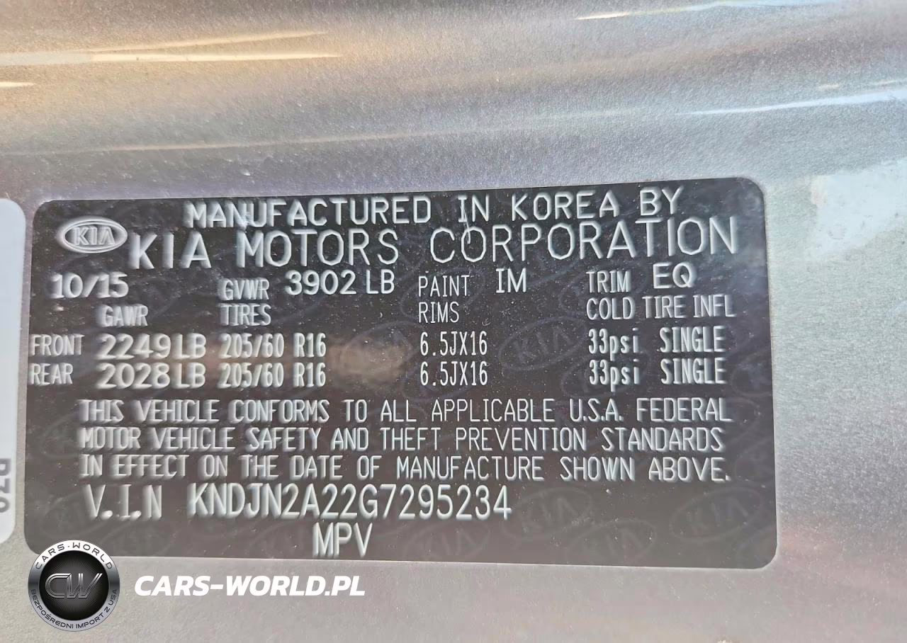 2016 Kia Soul Base VIN:KNDJN2A22G7295234 - 14