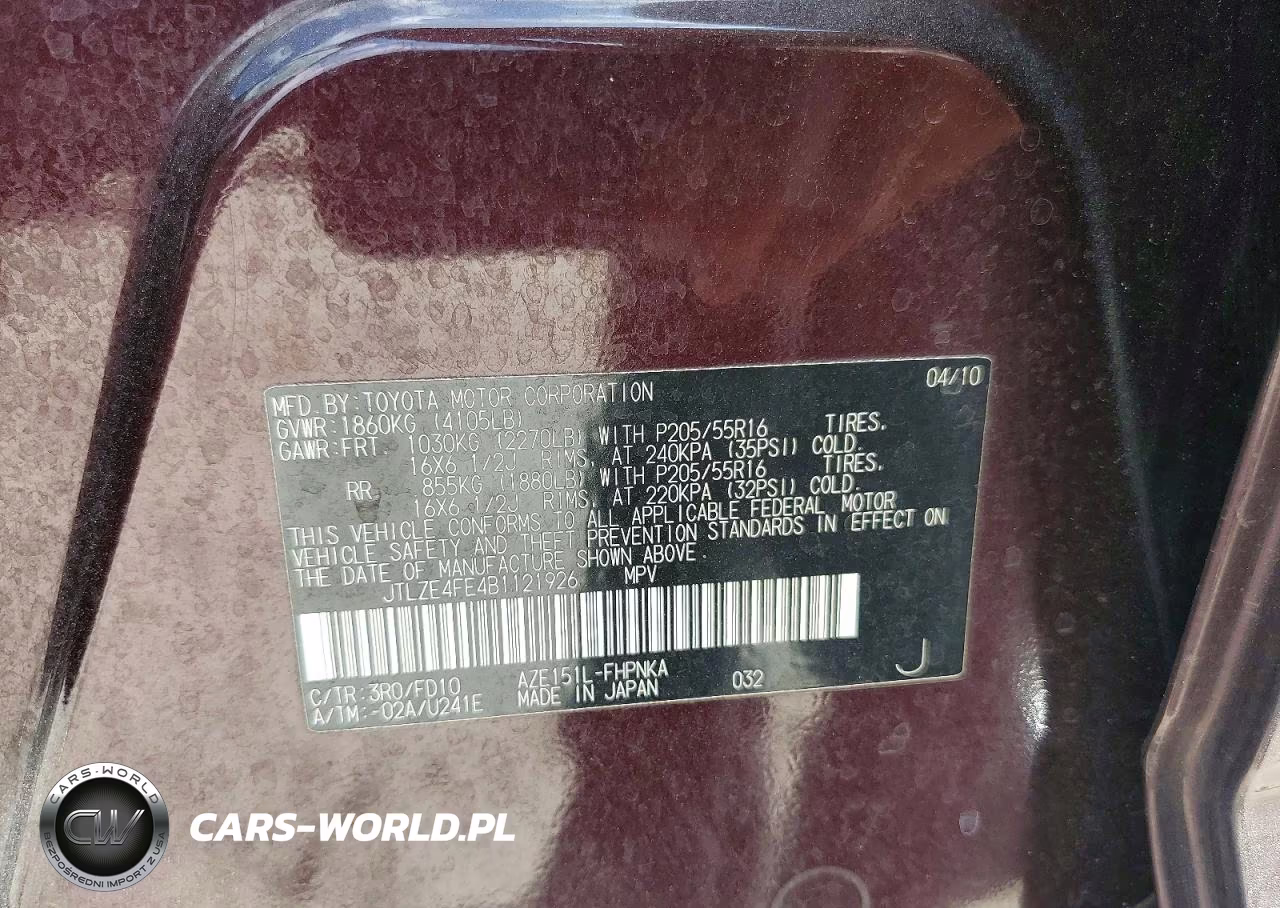 2011 Toyota Scion Xb VIN:JTLZE4FE4B1121926 - 12