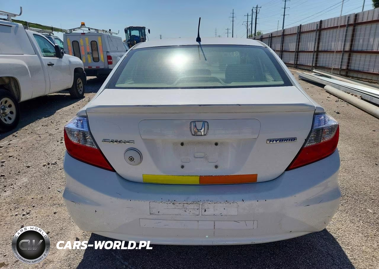 2012 Honda Civic Hybrid VIN:JHMFB4F21CS000844 - 6