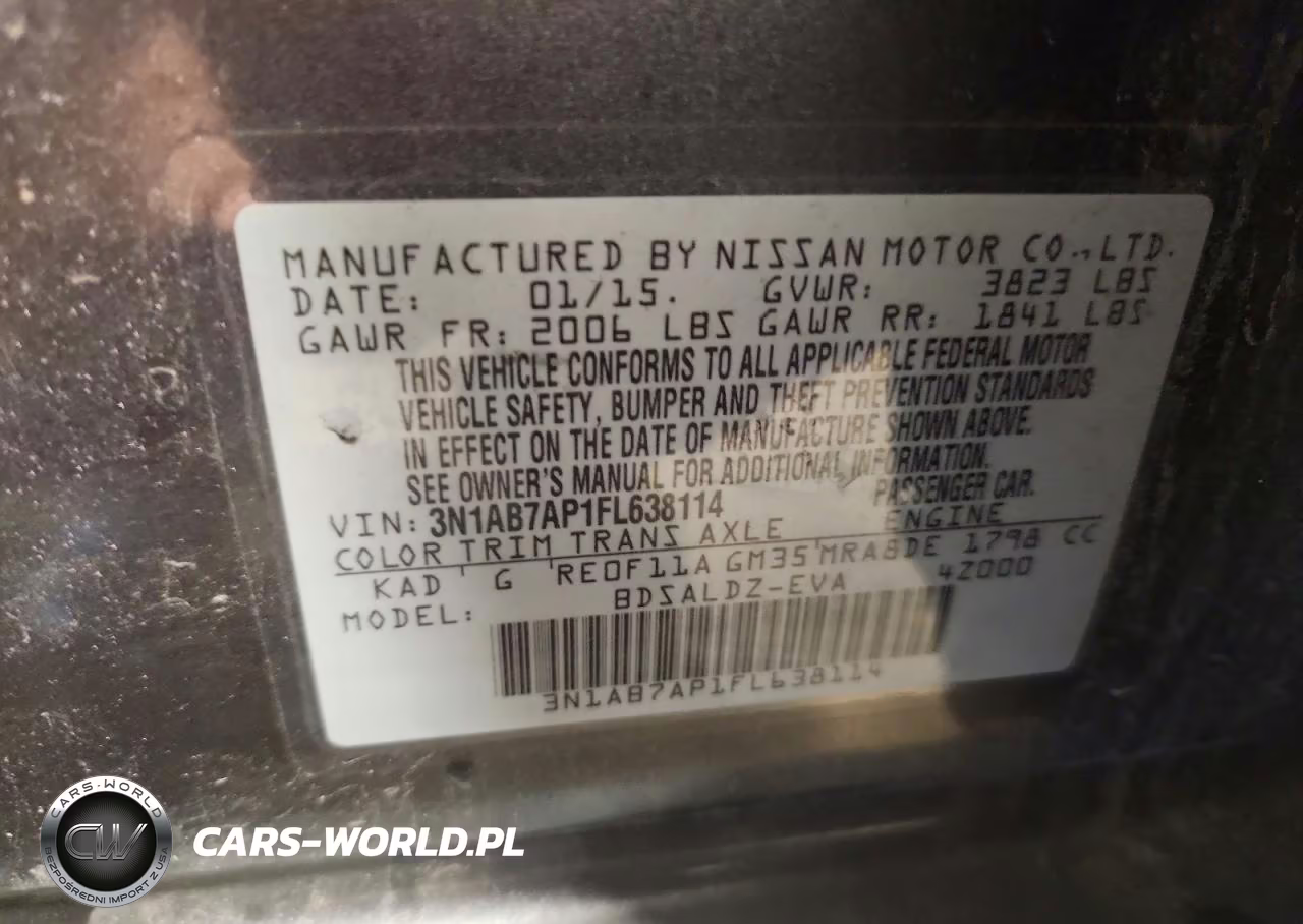 2015 Nissan Sentra Sv VIN:3N1AB7AP1FL638114 - 13