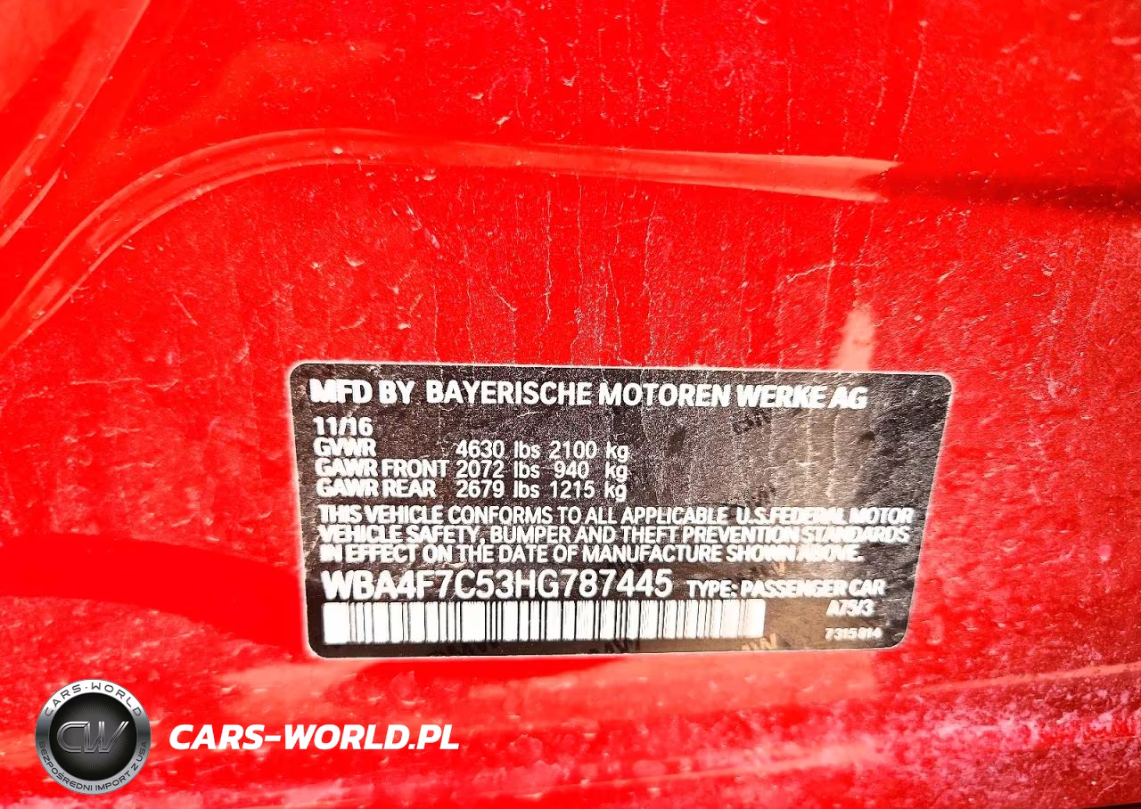 2017 BMW 430I Gran Coupe VIN:WBA4F7C53HG787445 - 12