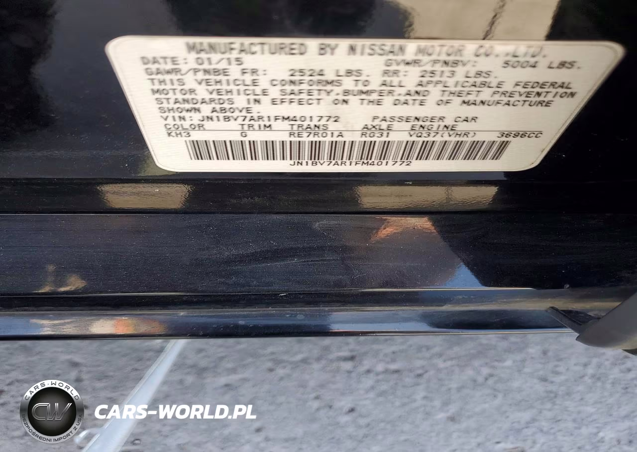 2015 Infiniti Q50 Base VIN:JN1BV7AR1FM401772 - 13