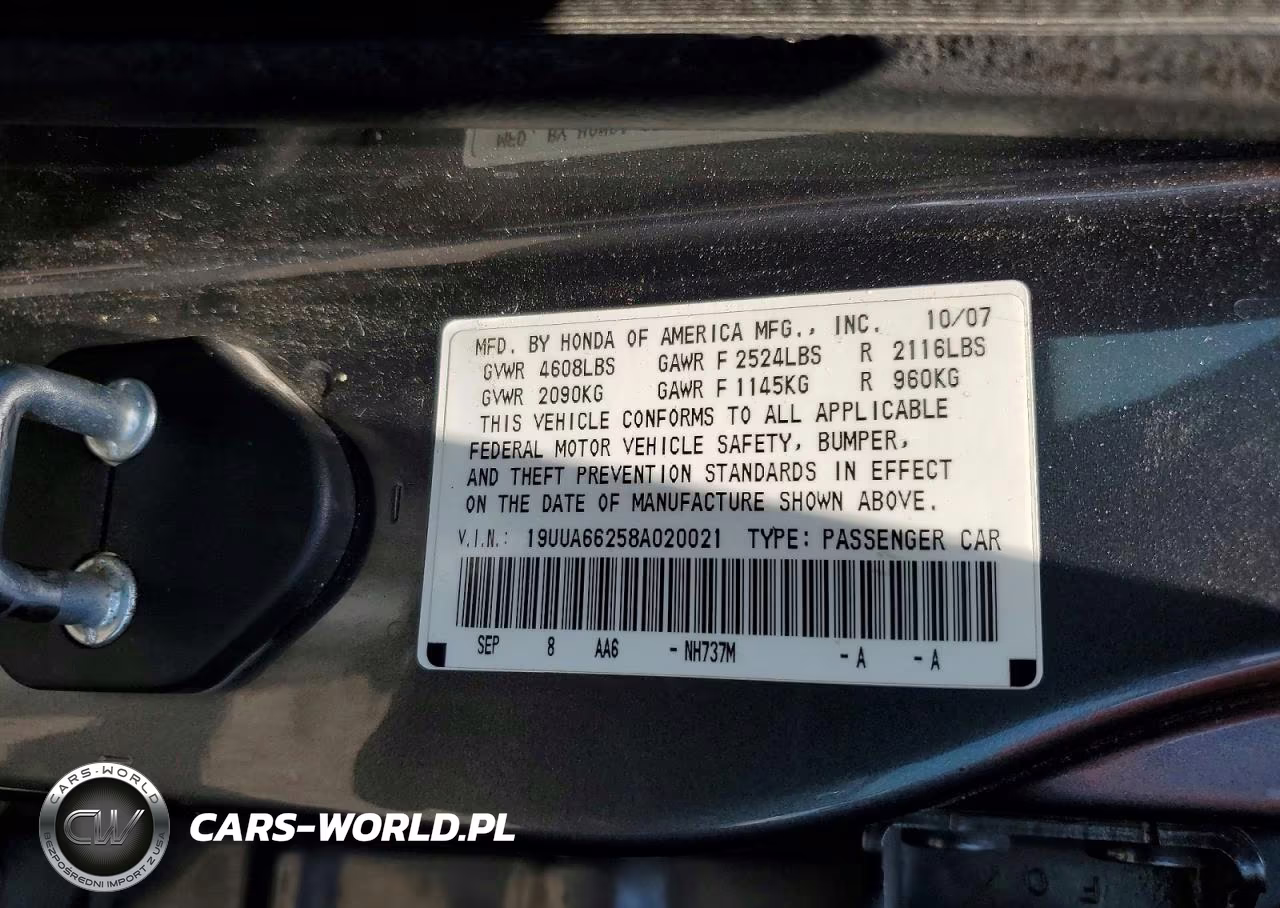 2008 Acura Tl VIN:19UUA66258A020021 - 12