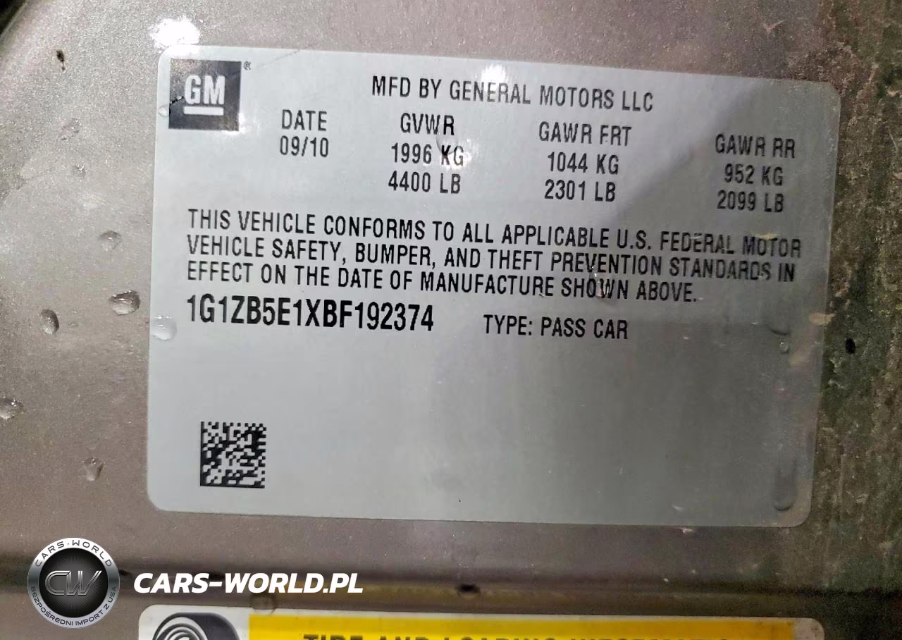 2011 Chevrolet Malibu Ls VIN:1G1ZB5E1XBF192374 - 12