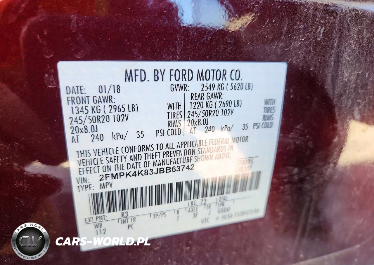 2018 Ford Edge Titanium VIN:2FMPK4K83JBB63742 - 13