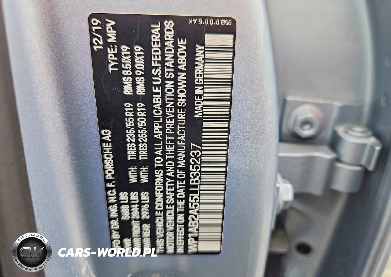 2020 Porsche Macan S VIN:WP1AB2A55LLB35237 - 13