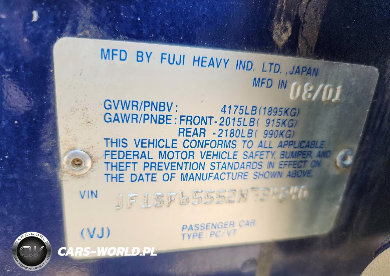2002 Subaru Forester S VIN:JF1SF65552H734240 - 12