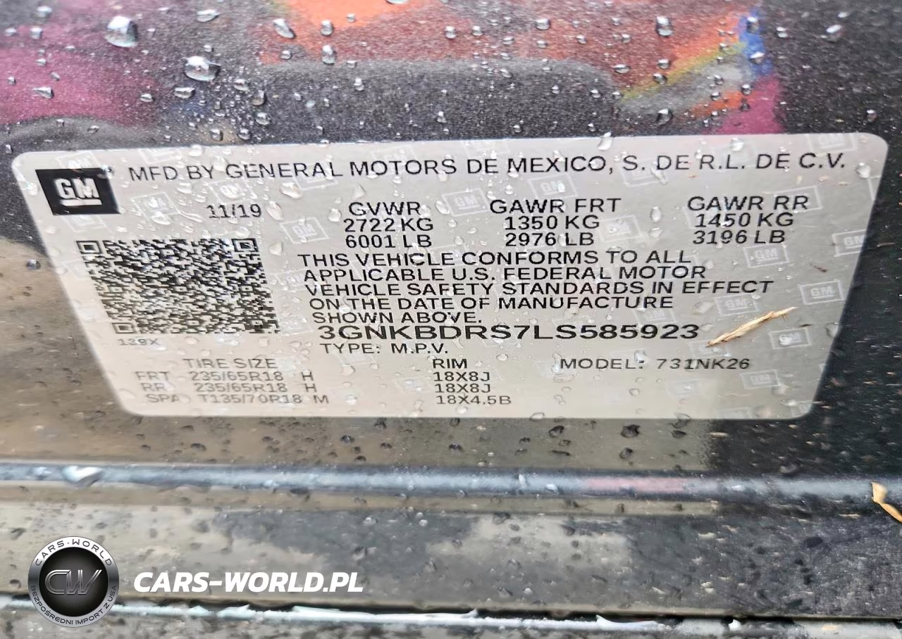 2020 Chevrolet Blazer 3Lt VIN:3GNKBDRS7LS585923 - 14