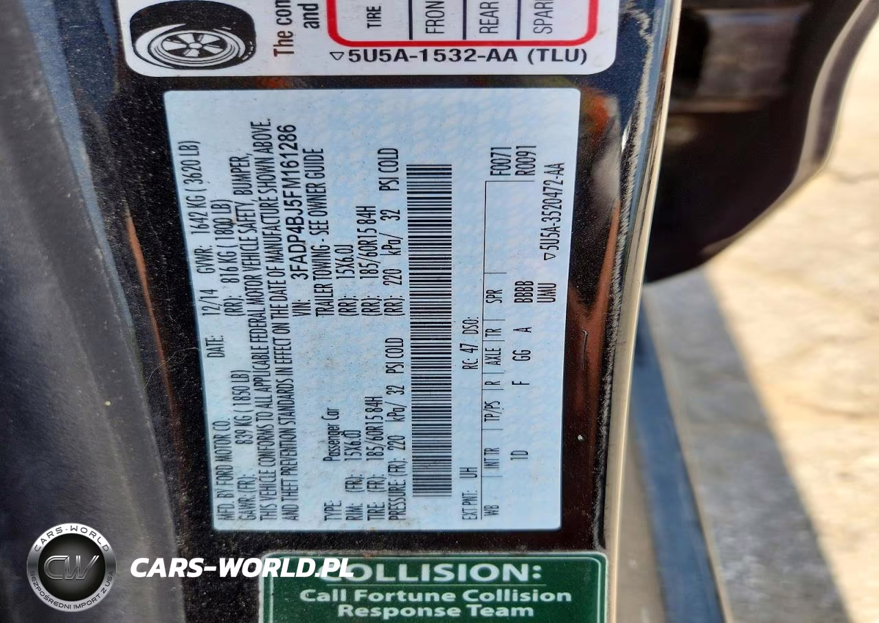 2015 Ford Fiesta Se VIN:3FADP4BJ5FM161286 - 12