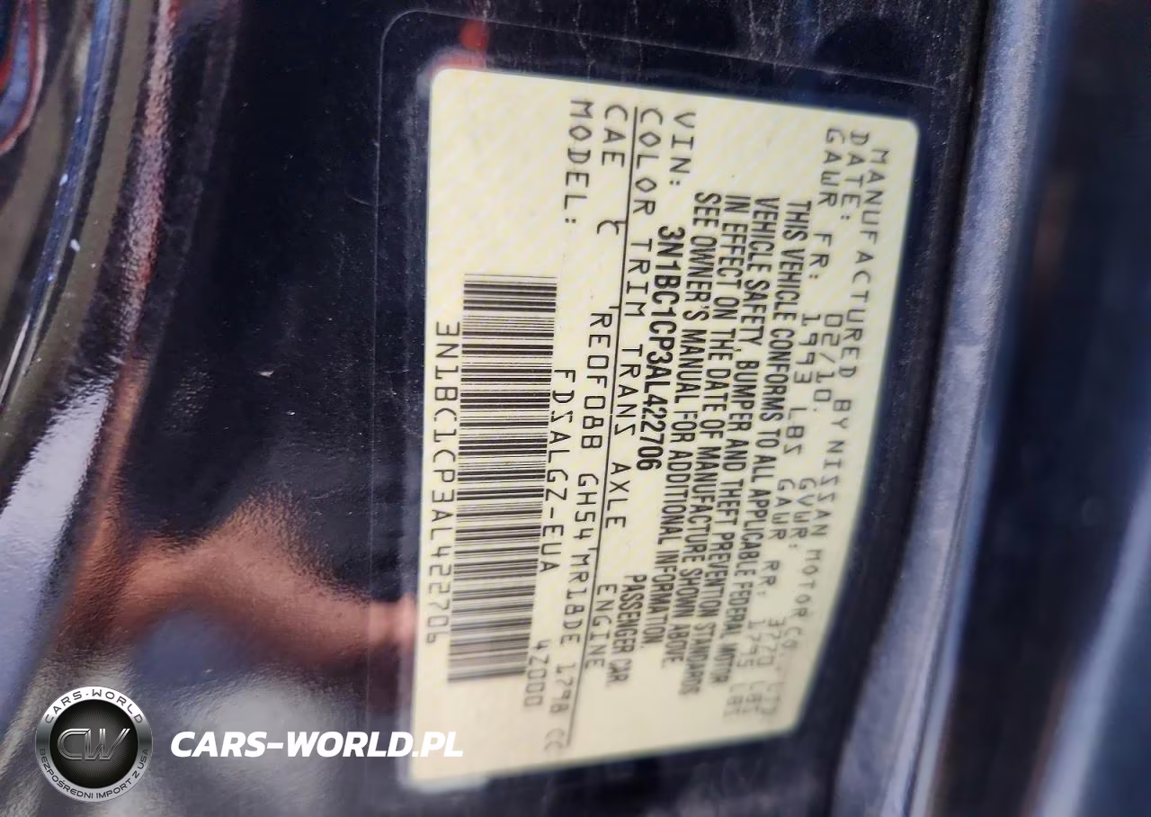 2010 Nissan Versa 1.8 S VIN:3N1BC1CP3AL422706 - 12