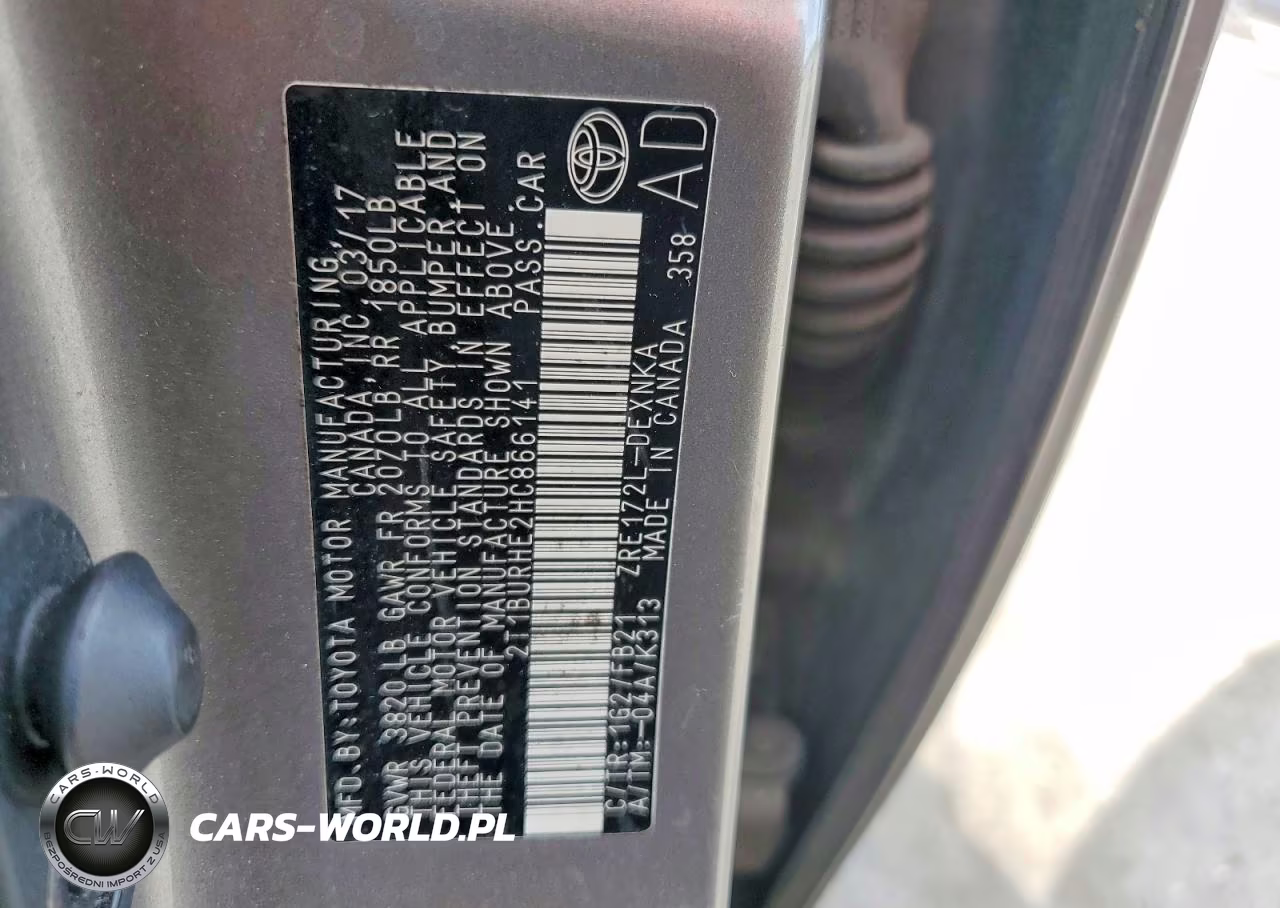 2017 Toyota Corolla Im Sw VIN:2T1BURHE2HC866141 - 12