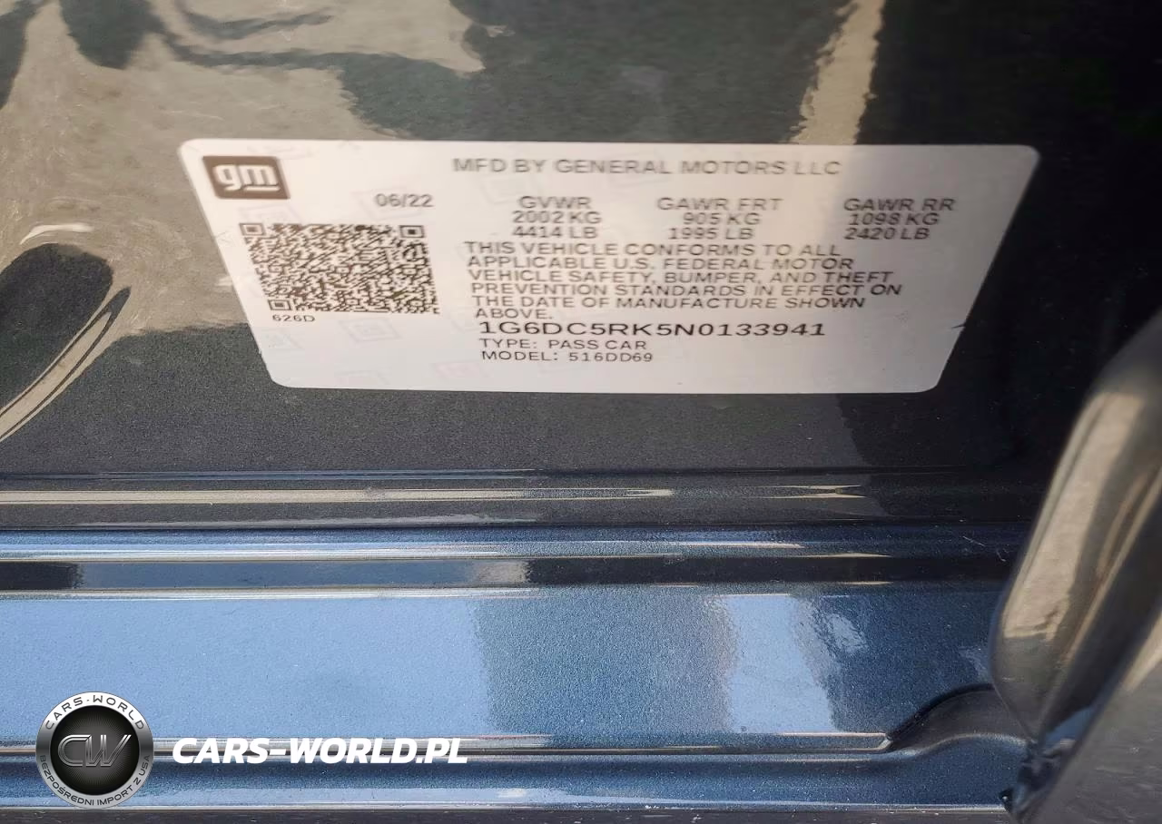 2022 Cadillac Ct4 Sport VIN:1G6DC5RK5N0133941 - 12