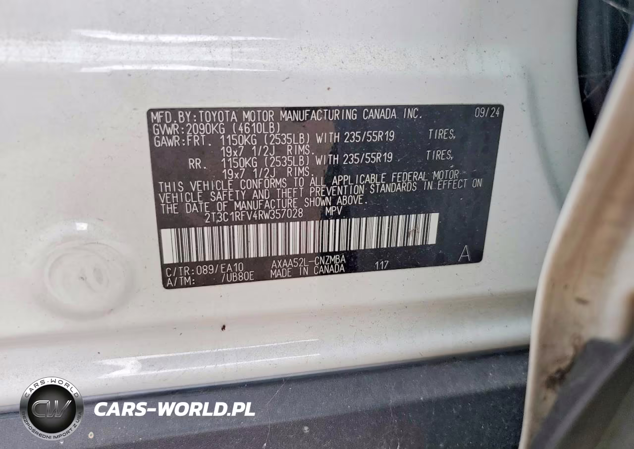 2024 Toyota Rav4 Xle Premium VIN:2T3C1RFV4RW357028 - 12