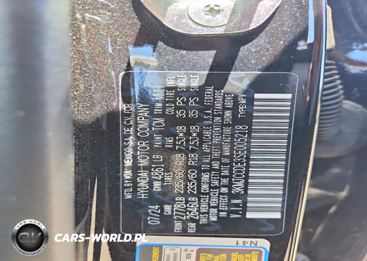 2025 Hyundai Tucson Sel VIN:3KMJCCDE3SE005218 - 14