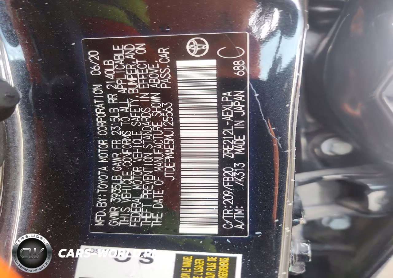 2021 Toyota Corolla Le VIN:JTDEPMAE5MJ125563 - 12