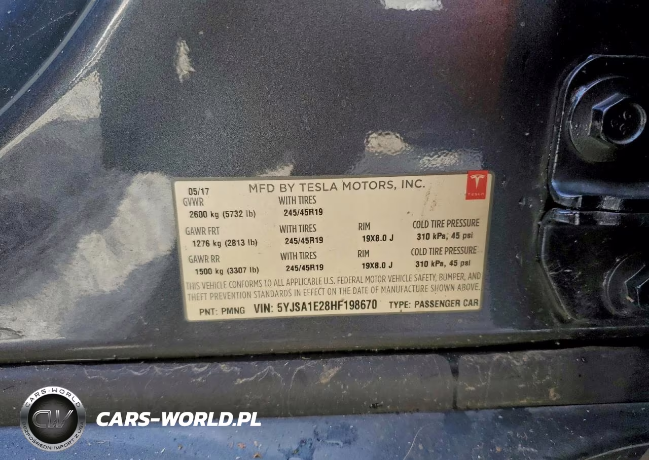 2017 Tesla Model S VIN:5YJSA1E28HF198670 - 12