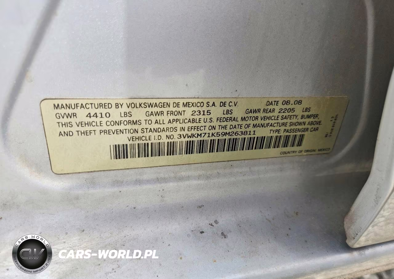 2009 Volkswagen Jetta S VIN:3VWKM71K59M263811 - 12