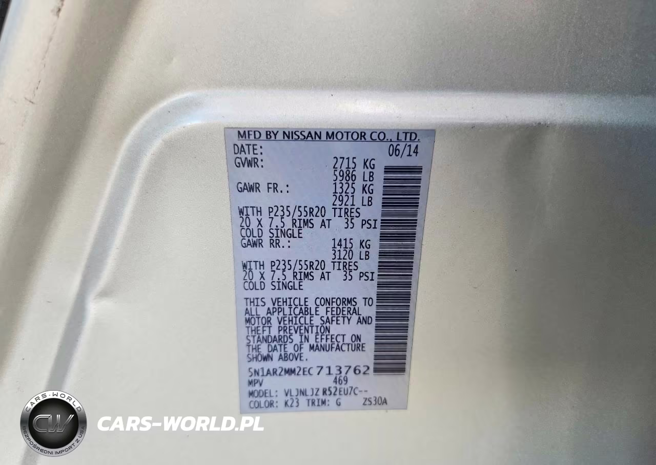 2014 Nissan Pathfinder S VIN:5N1AR2MM2EC713762 - 13
