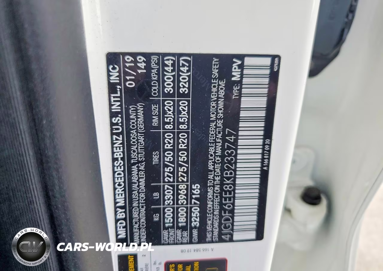 2019 Mercedes-Benz Gls 450 4Matic VIN:4JGDF6EE8KB233747 - 13