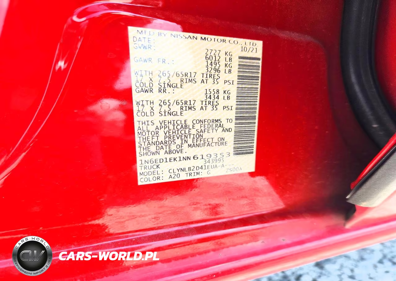 2022 Nissan Frontier Sv VIN:1N6ED1EK1NN619353 - 12