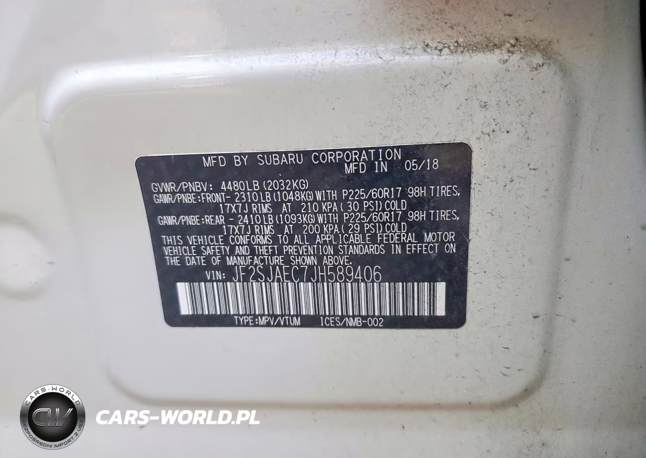 2018 Subaru Forester 2.5I Premium VIN:JF2SJAEC7JH589406 - 12