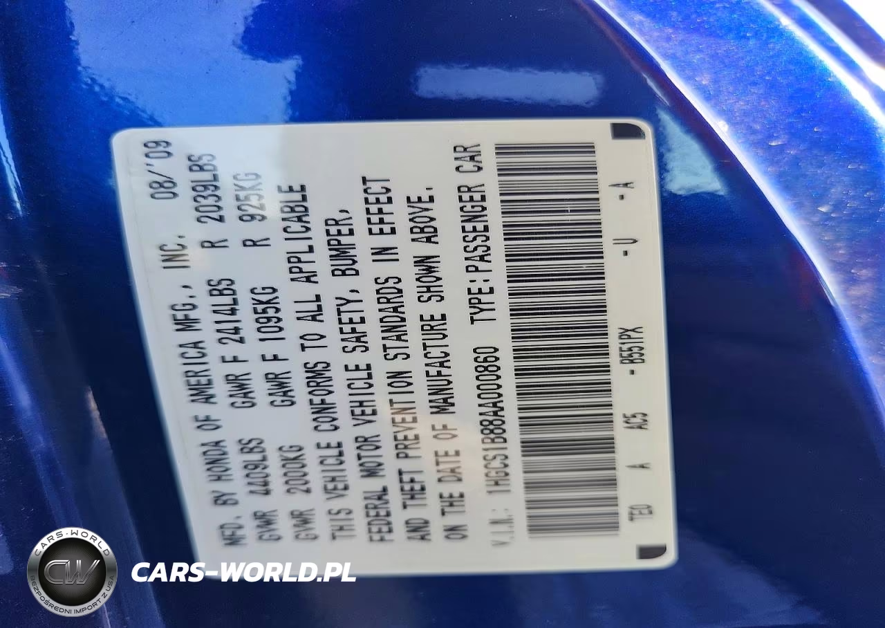2010 Honda Accord Exl VIN:1HGCS1B88AA000860 - 12
