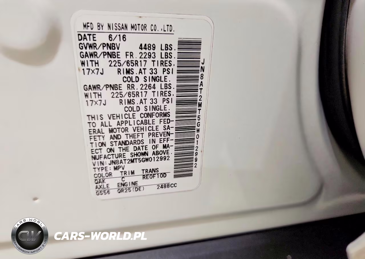 2016 Nissan Rogue S VIN:JN8AT2MT5GW012992 - 13