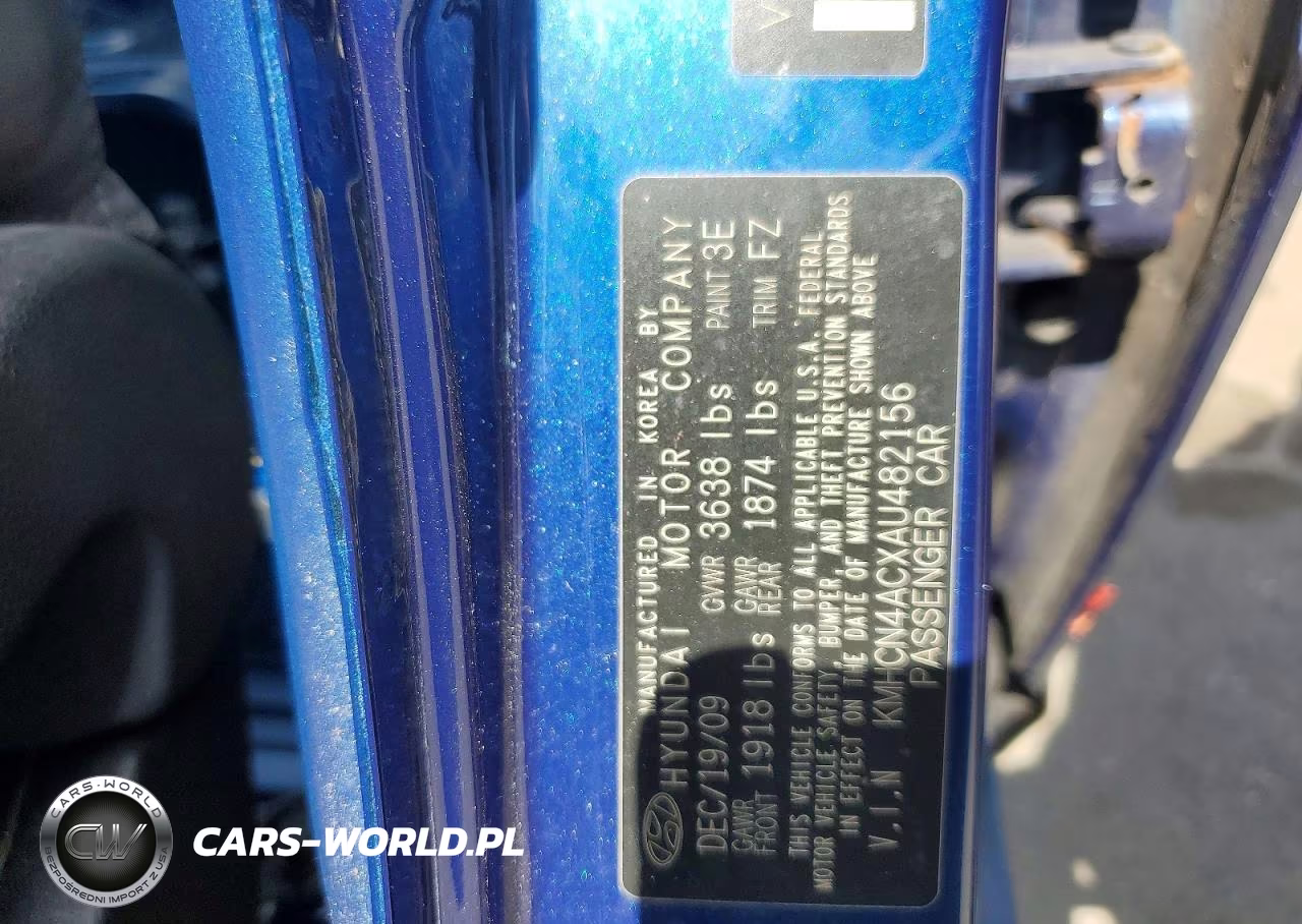 2010 Hyundai Accent Gls VIN:KMHCN4ACXAU482156 - 13