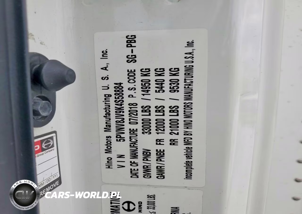 2019 Hino Hino 338 VIN:5PVNV8JV9K4S58884 - 10