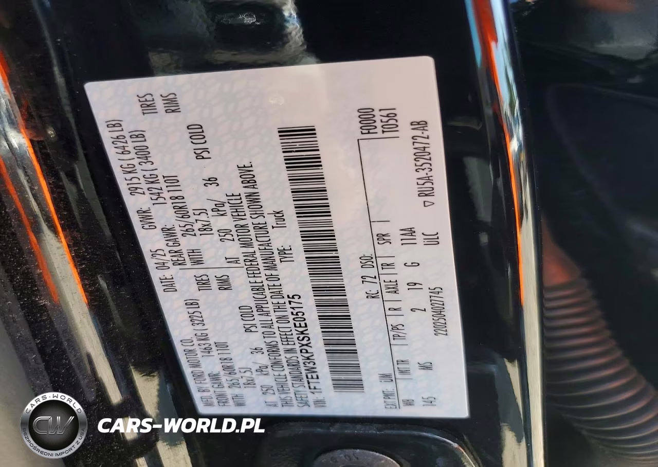2025 Ford F150 Xlt VIN:1FTEW3KPXSKE05175 - 13
