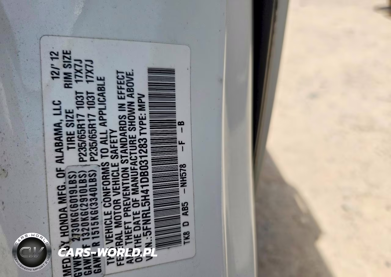 2013 Honda Odyssey Ex VIN:5FNRL5H41DB031283 - 13