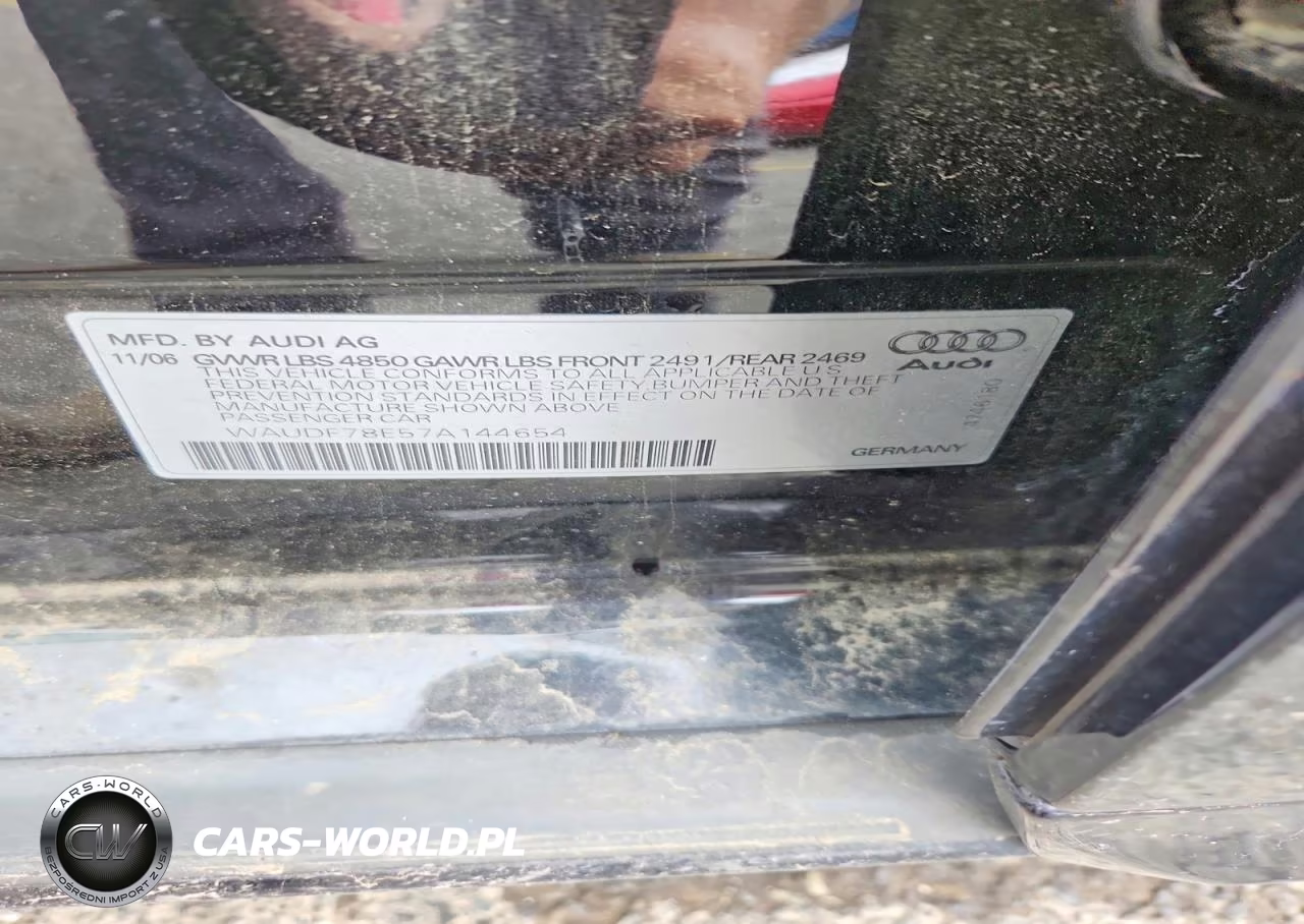 2007 Audi A4 2.0T Quattro VIN:WAUDF78E57A144654 - 12