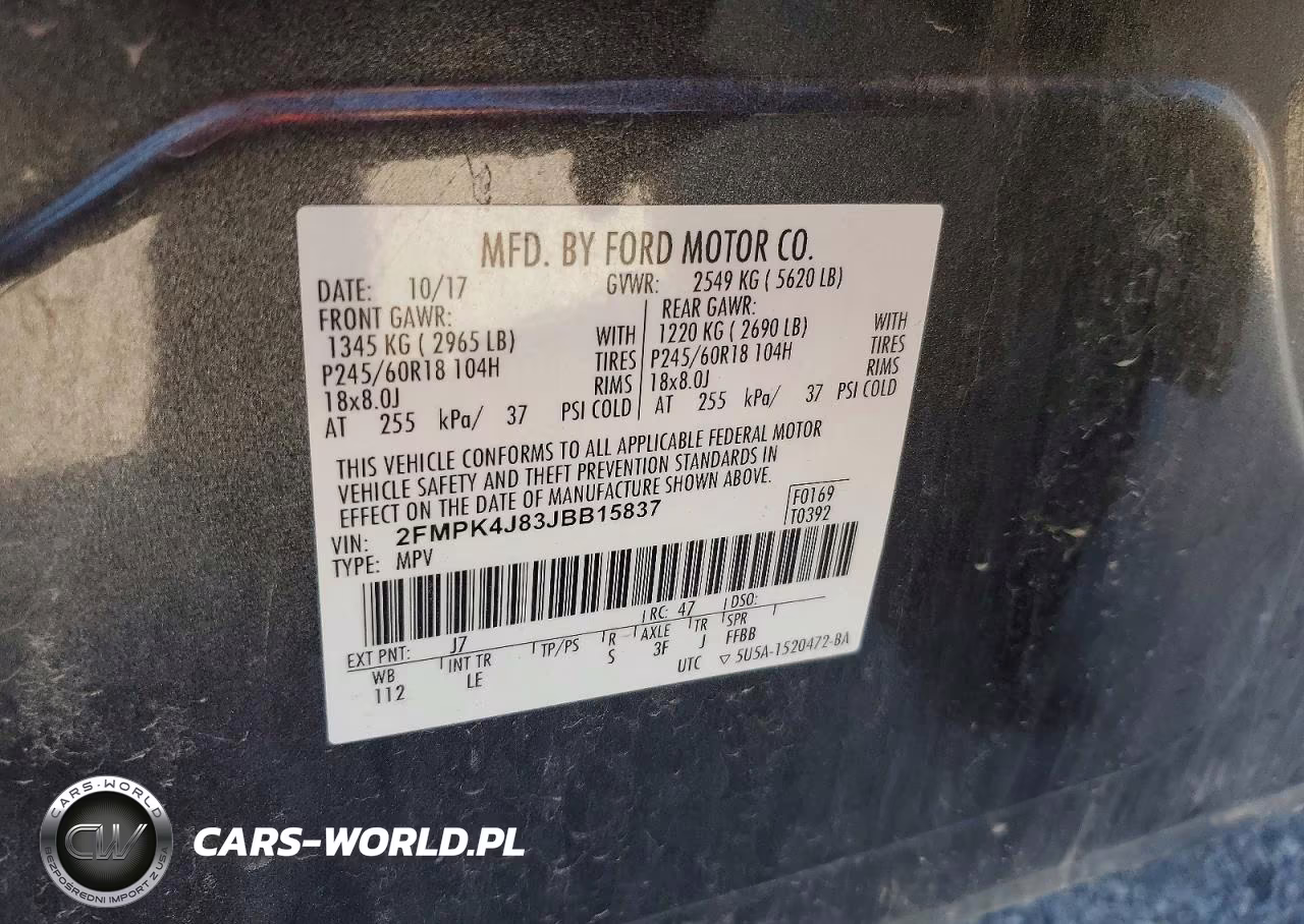 2018 Ford Edge Sel VIN:2FMPK4J83JBB15837 - 13