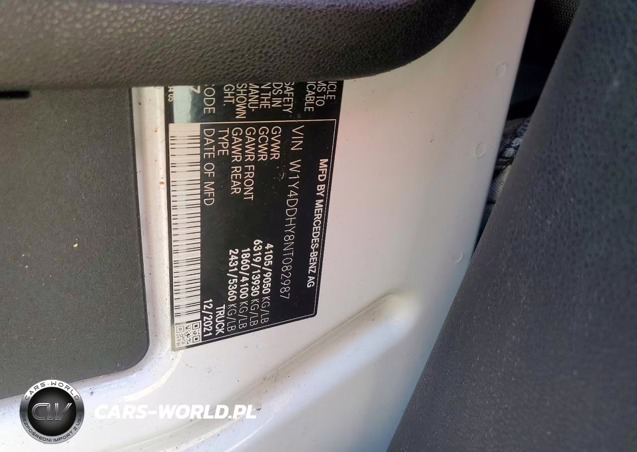 2022 Mercedes Benz Sprinter 2500 VIN:W1Y4DDHY8NT082987 - 13