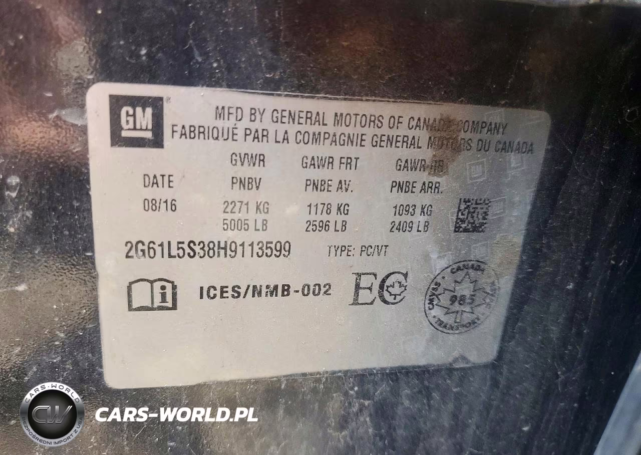 2017 Cadillac Xts VIN:2G61L5S38H9113599 - 12