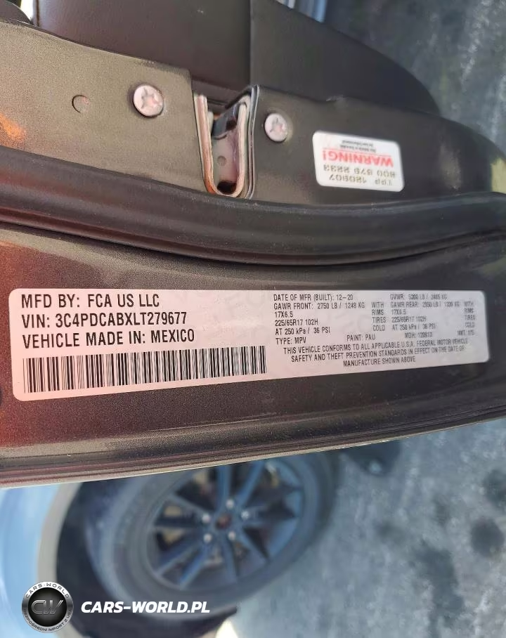 2020 Dodge Journey Se VIN:3C4PDCABXLT279677 - 12