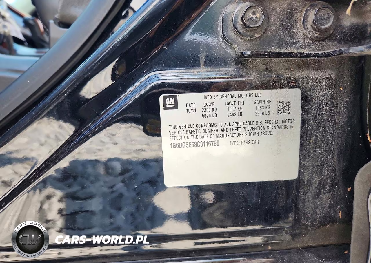 2012 Cadillac Cts Luxury Collection VIN:1G6DG5E58C0116780 - 12