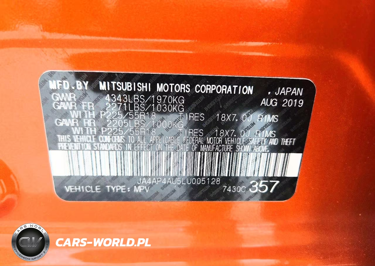 2020 Mitsubishi Outlander Sport Se VIN:JA4AP4AU5LU005128 - 12