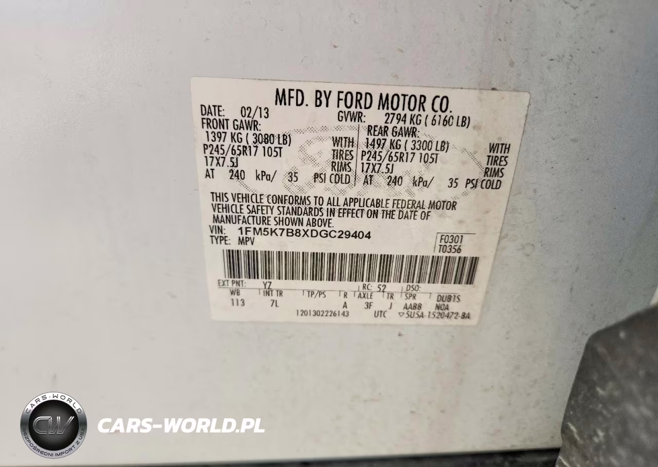 2013 Ford Explorer VIN:1FM5K7B8XDGC29404 - 14