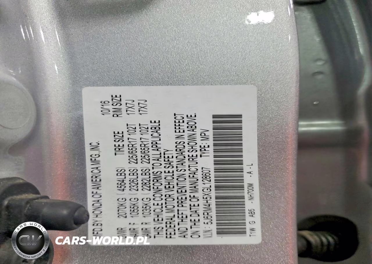 2016 Honda Cr-V Ex VIN:5J6RM4H5XGL128607 - 12